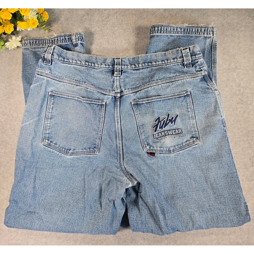 Vintage FUBU The Collection Baggy Jeans Mens 40x33 Embroidered‎ Y2K Streetwear